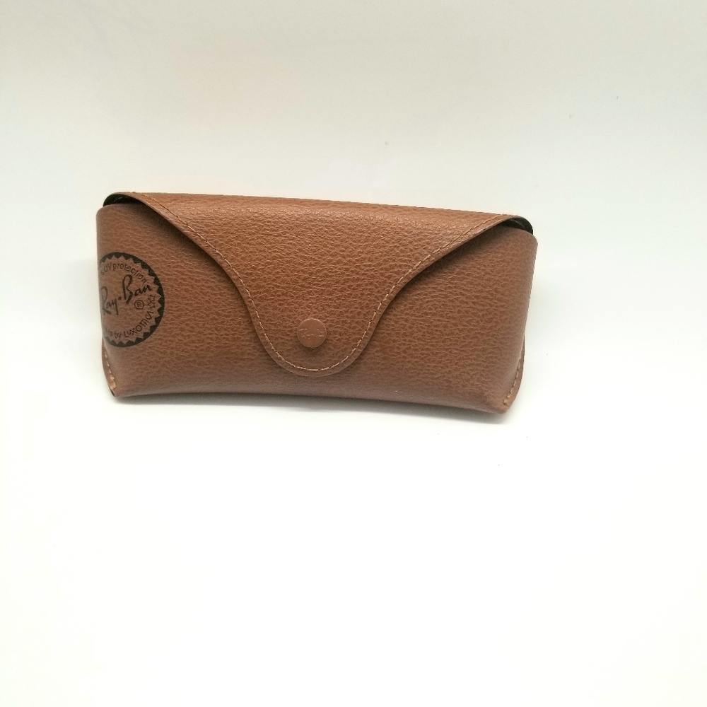 Ray-Ban Brown Leather Glasses Case